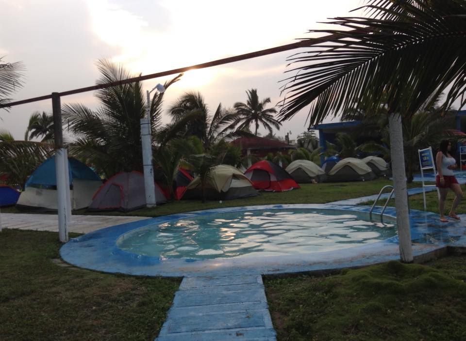 Campamento en Balneario Excalibur, Veracruz Mexico