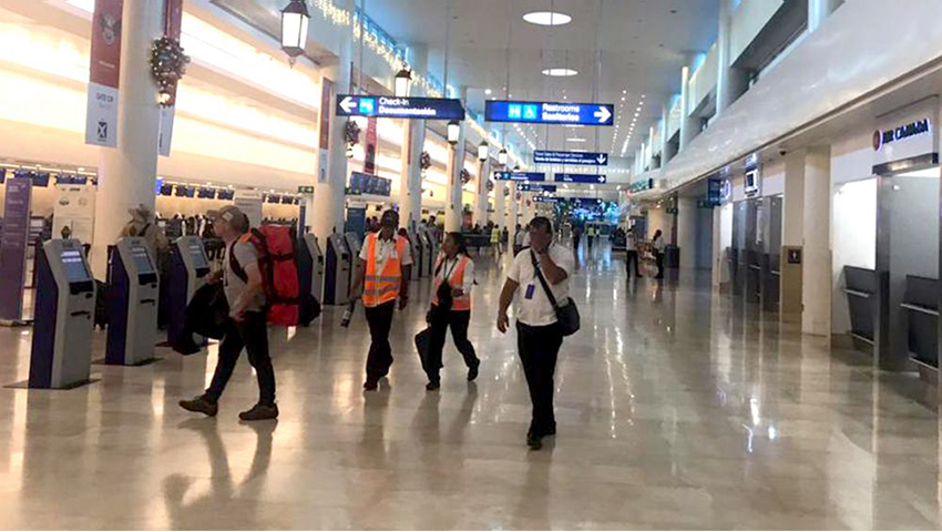 Analizan realizar pruebas de Covid 19 a viajeros en el Aeropuerto de Cancún, Balnearios Mexico