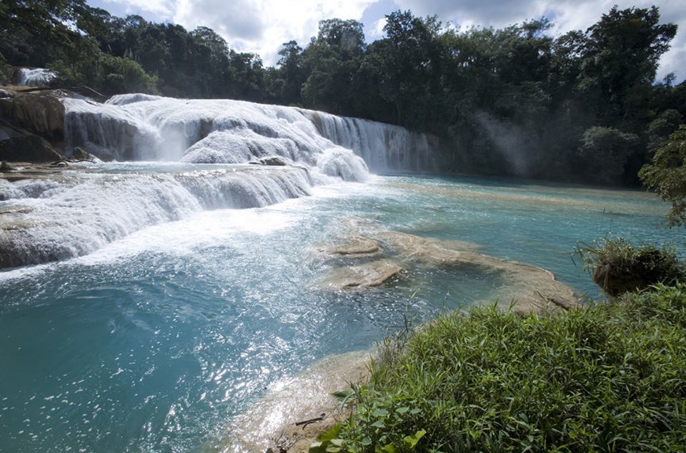 Balneario Cascadas de Agua Azul, Chiapas Mexico