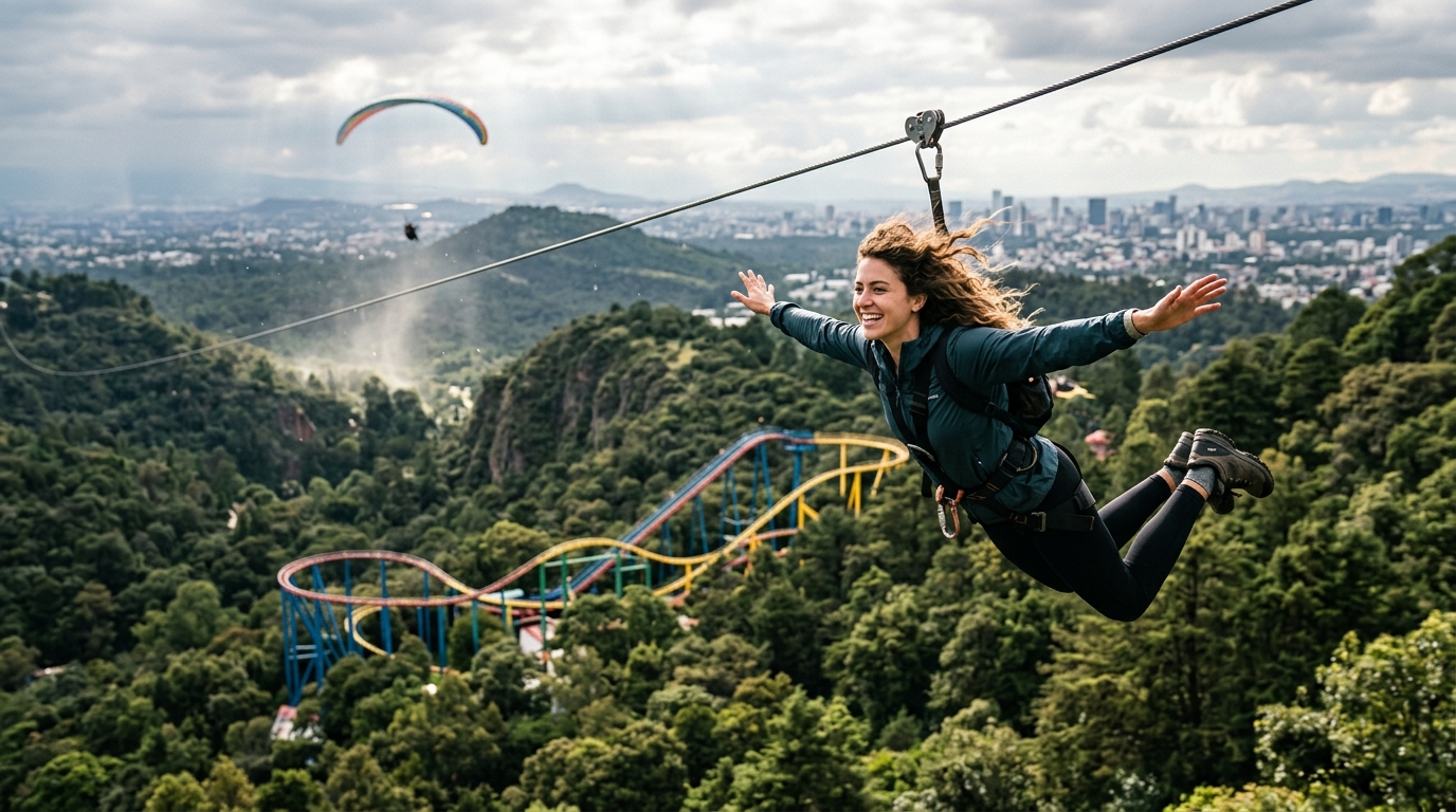 CDMX para amantes de la adrenalina: Parques temáticos, deportes extremos y experiencias únicas para un fin de semana lleno de acción