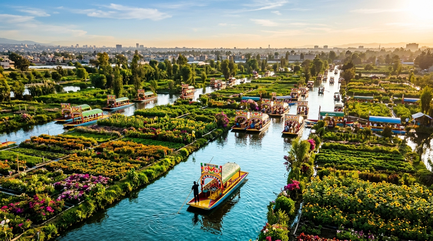 Descubre la joya escondida de Xochimilco: Un viaje por los canales y chinampas, ¡experiencias únicas de sol y agua te esperan!