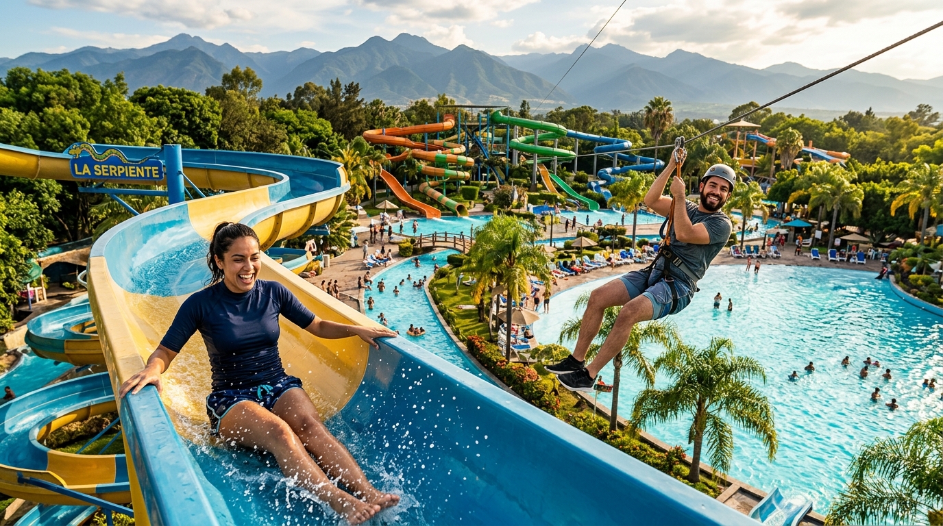 Aventura y Adrenalina en los Balnearios de Puebla: Toboganes, Olas y Más